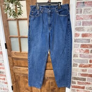 Levi's 560 Comfort Fit Jeans Mens 38x34(32) Blue Medium Wash Tapered Leg Denim